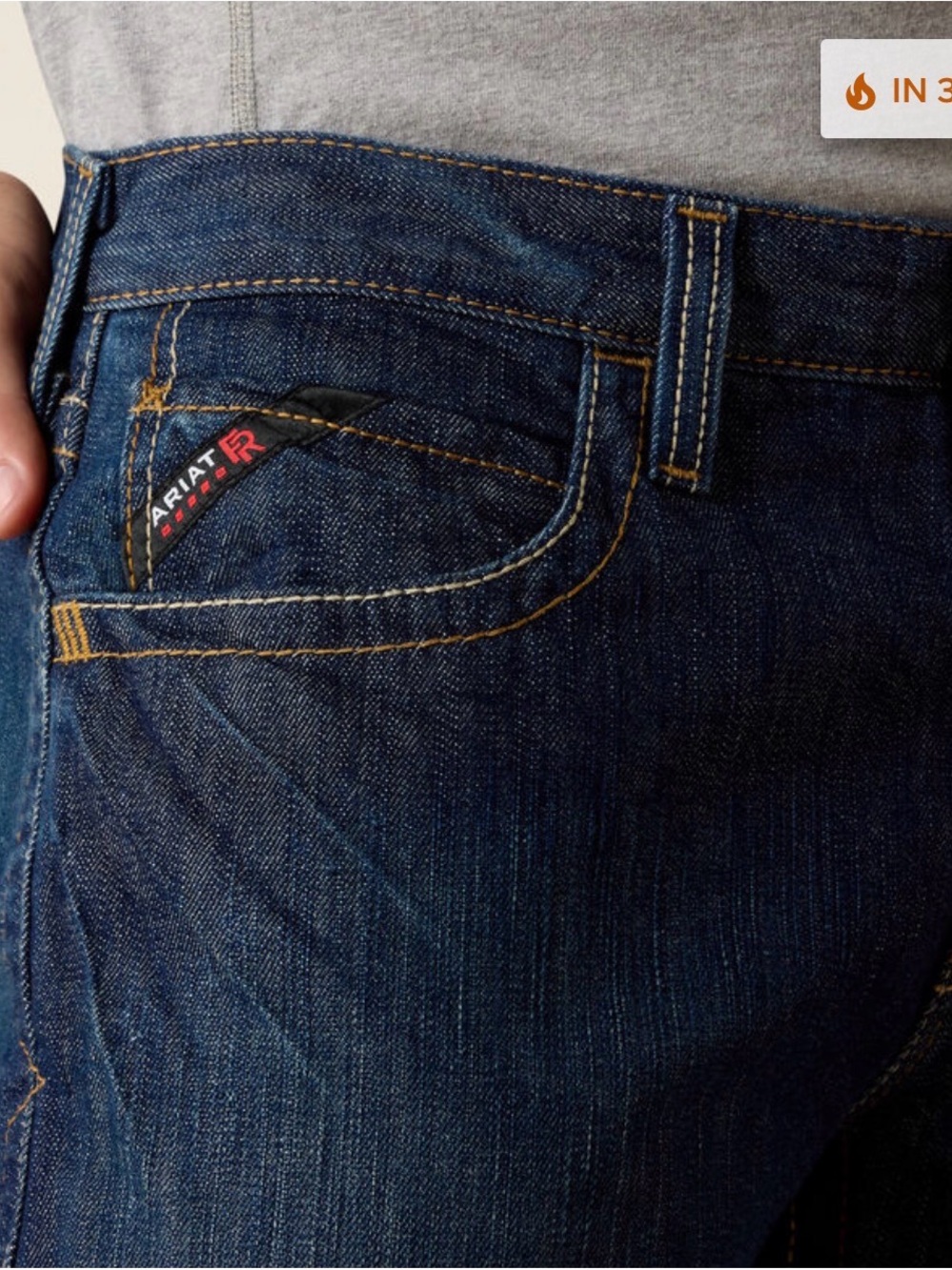Ariat Fr M3 Loose Basic Stackable Straight Leg Jean View 3
